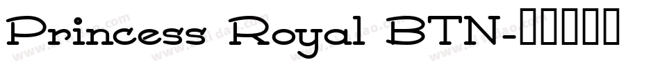 Princess Royal BTN字体转换